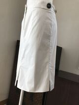 BALLANTYNE1921イタリー製ホワイトストレッチタイトスカート40M相当美中古_画像8