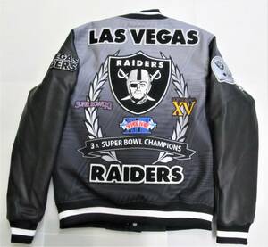 BE52)PRO STANDARD Vegas Raiders REMIX VARSITY ジャケット/NFL/ラスベガス・レイダースス/スタジャン/M/USサイズ