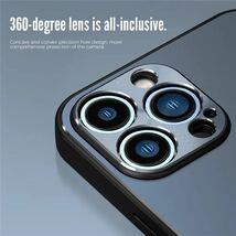 最高級 アルミニウム合金 iPhone ケース シリコン 軽量 カメラレンズ保護 シルバー iPhone 13_画像4