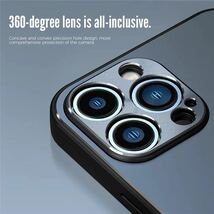 最高級 アルミニウム合金 iPhone ケース シリコン 軽量 カメラレンズ保護 ブラック 黒 iPhone 13_画像3