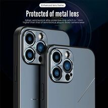 最高級 アルミニウム合金 iPhone ケース シリコン 軽量 カメラレンズ保護 ブラック 黒 iPhone 13_画像2