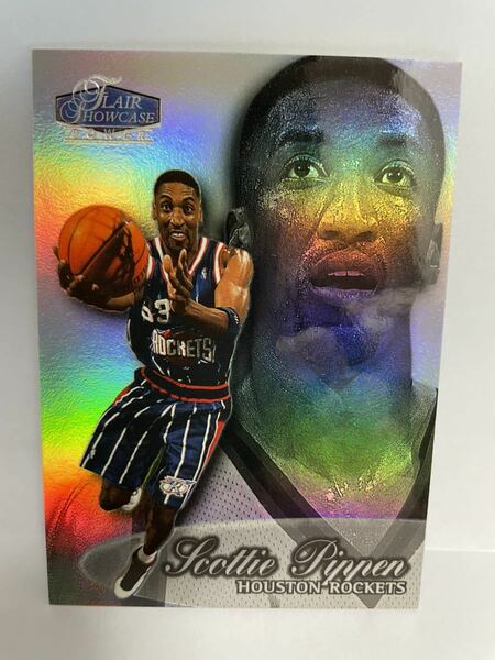 NBAカード　スコッティ・ピッペン　SCOTTIE PIPPEN FLAIR SHOWCASE POWER FLEER’98-‘99 SHOWTIME 【ロケッツ時代】