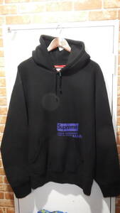 Supreme × JUNYA WATANABE COMME des GARCONS MAN　 21AW Hooded Sweatshirt ロゴ フーデッドスウェットシャツ　サイズL ブラック　FK