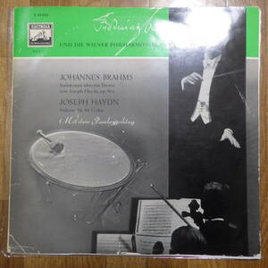 独ELECTROLA WALP1011 フルトヴェングラー指揮/ハイドン交響曲９４番 ハイドンの主題による変奏曲 フラット金半月犬盤