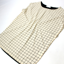 ☆☆ 美品 Rope Picnic ロペピクニック ☆☆ ゆったり可愛い 異素材切替え ストレッチ チュニック 38号 M 春 夏 NATU1_画像2