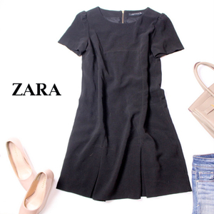 ☆☆ 美品 ザラ ウーマン ZARA WOMAN ☆☆ 大人可愛い シボ・スーツ生地 ワンピース M 春 夏 21C08