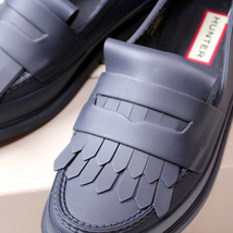 ☆☆ 未使用 定価16000円 HUNTER ハンター ☆☆ REFINED FRINGE PENNY LOAFER UK3 JPN22cm ペニーローファー レインシューズ_画像4