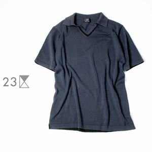 ☆☆ 美品 オンワード樫山 23区 HOMME ☆☆ メンズ コットンニット プルオーバー 46号 春 夏 22D03