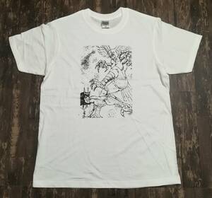 デビルマンVSシレーヌ・漫画イラスト・Ｔシャツ・白・XL