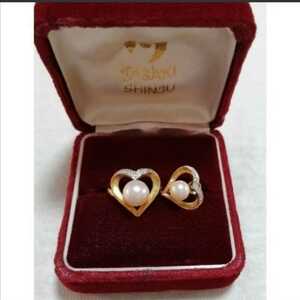 TASAKI ring ring used Heart earrings K18