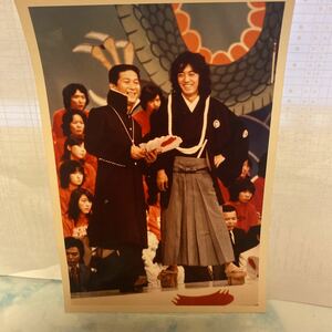 □沢田研二 生写真 2L判サイズ フジカラー 新春スターかくし芸大会 当時物