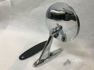 early 60's round mirror 4.75in old car Ame car no start rujik Vintage fender round classic Lincoln Ford chrome 