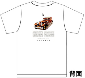 アドバタイジング パッカード 2966 白 Ｔシャツ 1934 1933 1932 スーパーエイト 12 アメ車 オールディーズ アドバタイズメント