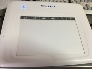 ELMO　エルモ ワイヤレス・ペンタブレット　かけるもん CRA-1　マウス附属/通電確認のみ/USBケーブル＋ペン+ワイアレスUSB欠