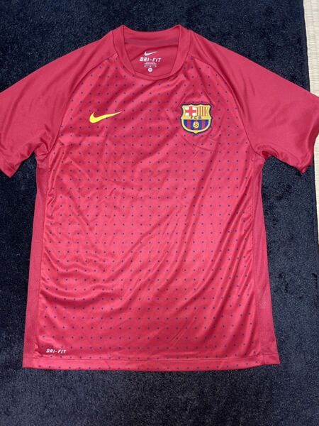 即決 送料無料 サッカー リーガエスパニョーラ FCバルセロナ プラシャツ ナイキ製 Mサイズ