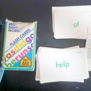 子供　英語学習　フラッシュカード 55枚　Beginning Sight Words