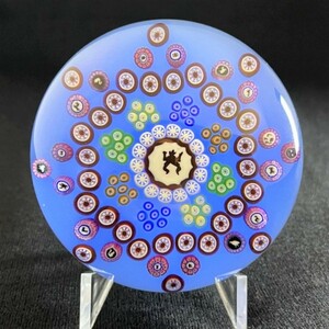 希少 特大サイズ 1977 OLD BACCARAT オールド バカラ クリスタル ペーパーウェイト　ミルフィオリ Millefiori