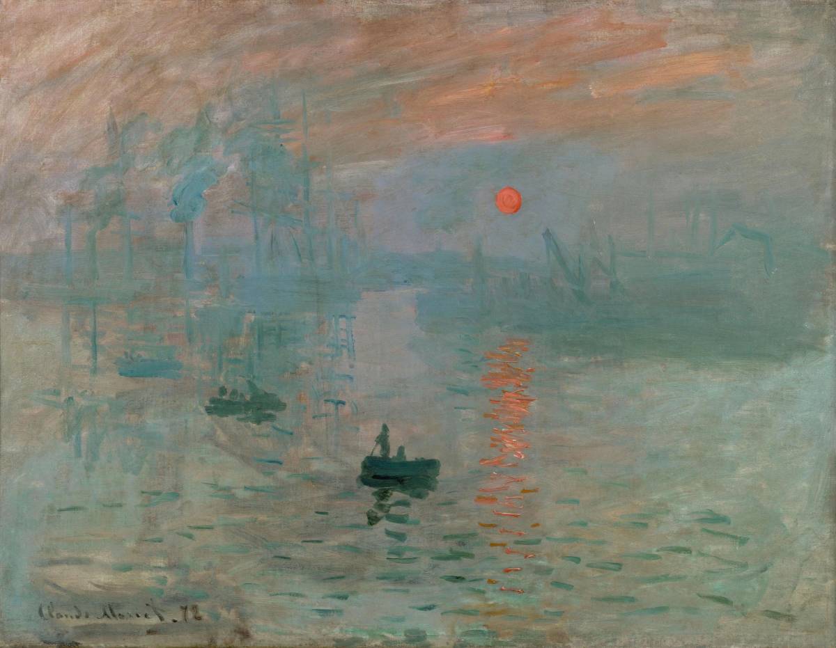 Neue Monet-Impression, Sunrise Spezialtechnik hochwertiger Druck, gerahmt, photokatalytische Behandlung, Sonderpreis 1980 Yen (inkl. Versand) Jetzt kaufen, Kunstwerk, Malerei, Andere