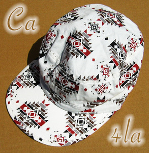 即決■CA4LA■ウースースーソフトホワイトcap■古着