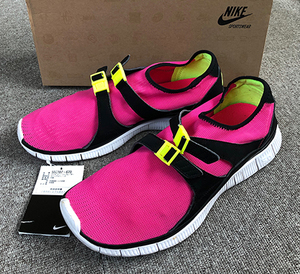 ◆NIKE 美品 FREE SOCKRACER PINK FLASH/VOLT-BLACK-WHITE US10 555287 670 FRAGMENT 藤原ヒロシ ナイキ フリー ソックレーサー