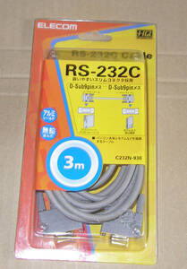 *ELECOM RS-232C CABLE cable D-SUB 9pin female * new goods *