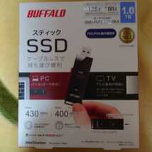 新品未開封、BUFFALO スティックSSD 　1TB SSD-PUT1.0U3-BKA Read430MB/s Write400MB/s パソコン、テレビ録画に。PS45対応_画像1