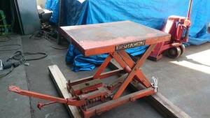 * table lifter * 100kg 500×645×H130mm, max 530mm,bi car mons gear sX10 * operation verification settled * table lift elevator (4399)