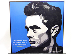 Art hand Auction [Nouveau n°24] Panel Pop Art James Dean, Ouvrages d'art, Peinture, Portraits