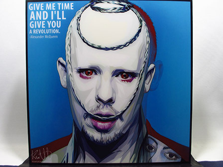 [New No. 89] Pop Art Panel Alexander McQueen Fashion Designer, Artwork, Painting, Portraits