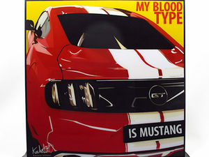 Art hand Auction [Neu Nr. 276] Pop Art Panel Mustang Mustang Ford, Kunstwerk, Malerei, Porträt