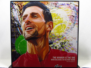 Art hand Auction [Neu Nr. 348] Pop-Art-Panel Novak Djokovic Tennis, Kunstwerk, Malerei, Porträts