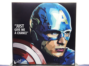 Art hand Auction [Neu Nr. 113] Pop-Art-Panel Captain America American Comics, Kunstwerk, Malerei, Porträt