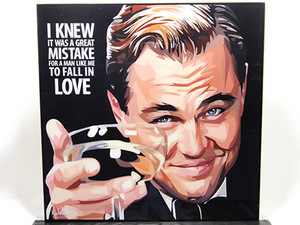 [ new goods No 37] pop art panel Leonardo * DiCaprio 