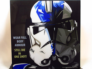 [ new goods No 394] pop art panel Stormtrooper 