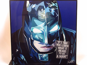 Art hand Auction [新号 392] 波普艺术面板蝙蝠侠美国漫画, 艺术品, 绘画, 肖像