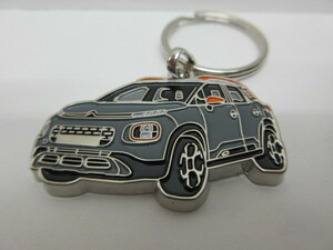 *CITROEN* Citroen C3 AIRCROSS* key ring * regular goods * gray * orange two-tone * new goods * unused goods * outside fixed form postage 120 jpy *