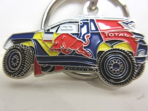 ★PEUGEOT プジョー 2008DKR キーリング★正規品★レッドブル　カラー★新品・未使用品★定形郵便送料９４円★