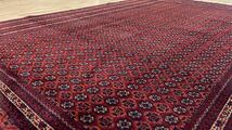 ギョルが沢山！ベルベットの様な光沢！見事なアフガニスタンの絨毯ホジャロシュナイ６㎡是非手に入れてください！トルコから発送送料込み_画像5