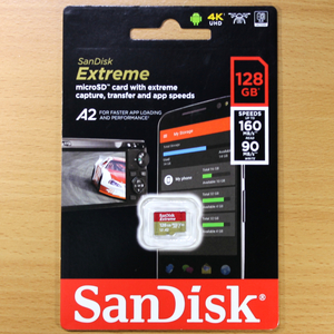 【ネコポス便】 SanDisk microSDXC 128GB / Extremeシリーズ / UHS-1 U3対応 / 4Kビデオ対応 / microSD マイクロSD