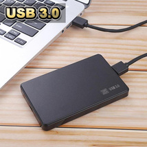 【USB 3.0 接続】 2.5インチ HDD/SSD ケース SATA ハードディスクケース 4TBまで 9.5mm/7mm厚両対応 工具不要 【ブラック】_画像10