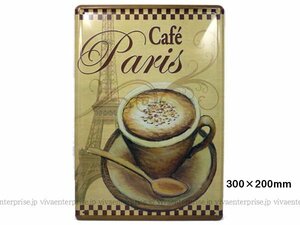  mail service free shipping tin plate signboard (03) 30×20cm Cafe coffee shop Paris. Cafe /20