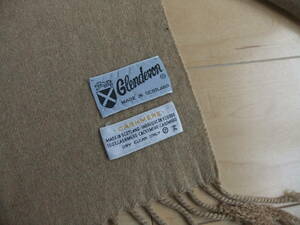 MADE IN SCOTLAND CASHMERE GLENDEVON カシミア カシミヤ マフラー キャメル