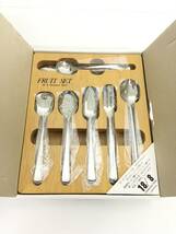 ★【売り切り！】FRUIT SET　18‐8 Stainless Steel カラトリー　ナイフ　スプーン　フォーク　27本セット　未使用品_画像1