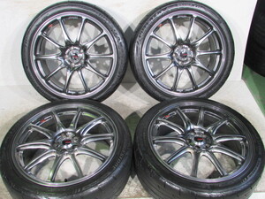 ☆WORK■EMOTION■RS■ワークエモーションRS■225/40R18■100-5H/18-7.5J/+47■ブリヂストン■POTENZA■RE003■レガシィ.プリウス.インプ等