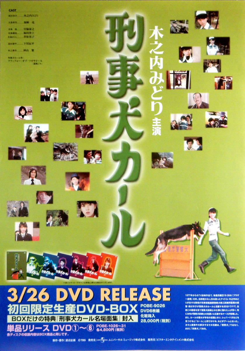 希少】刑事犬カール 全6巻【レンタル落ちDVD】木之内みどり 平尾昌晃