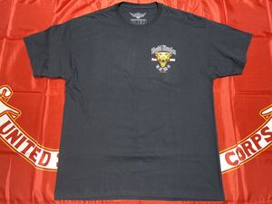 新品未使用　USMC always faithful コットンTシャツ ブラック　XL