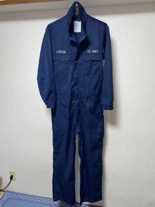 中古美品　US NAVY UTILITY COVERALL 42R ネームタグ付き