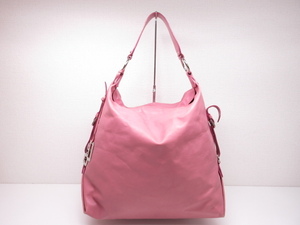 ■ [DOLCE & GABBANA] Lining Leopard pattern leather shoulder bag with charm (ladies) Dull pink ◇ 5LG2029, When, Dolce & Gabbana, Bag, bag