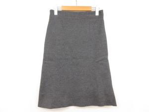 # super-beauty goods [ ball ji.ballsey] wool knees height skirt ( lady's ) size36 gray series autumn winter . recommendation! 023LF30800