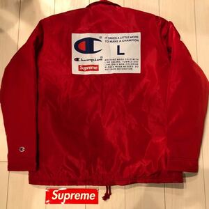 最安値　新品未使用《ステッカー付き》supreme Champion コーチジャケット